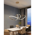 Lustre Luminaria Pendente Arco Aneis Infinito Led 3 Em 1 Deco