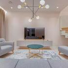 Lustre Luminária Pendente Ares Dourado E Preto Para 06 Lâmpad