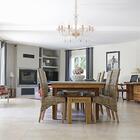 Lustre Luminária Pendente Arya French Gold E Transparente Par