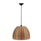 Lustre Luminária Pendente Coroa G - Palha - Soquete E27 - Fio