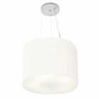 Lustre Luminária Pendente Cupula Em Tecido Md-39801 - Bivolt