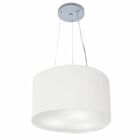 Lustre Luminária Pendente Cupula Em Tecido Md-39801 - Bivolt