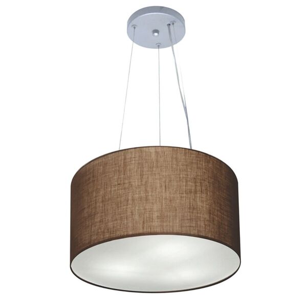 Lustre Luminária Pendente Cupula Em Tecido Md-39801 - Bivolt