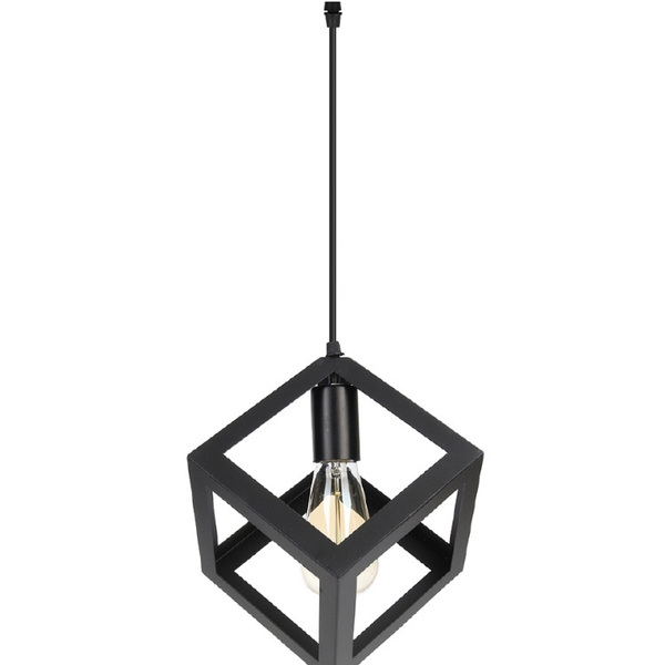 Lustre Luminaria Pendente Dado De Metal Decoração Iluminação