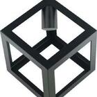 Lustre Luminaria Pendente Dado De Metal Decoração Iluminação