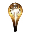 Lustre Luminária Pendente De Madeira Mdf Mod. Capadócia