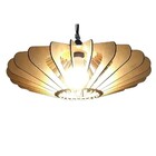 Lustre Luminária Pendente De Madeira Mdf Mod. Ovni