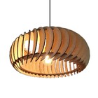 Lustre Luminária Pendente De Madeira Mdf Mod. Sophia Gd Incli