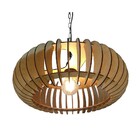 Lustre Luminária Pendente De Madeira Mdf Mod. Sophia Gd Reto