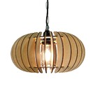 Lustre Luminária Pendente De Madeira Mdf Mod. Sophia Pq Reto