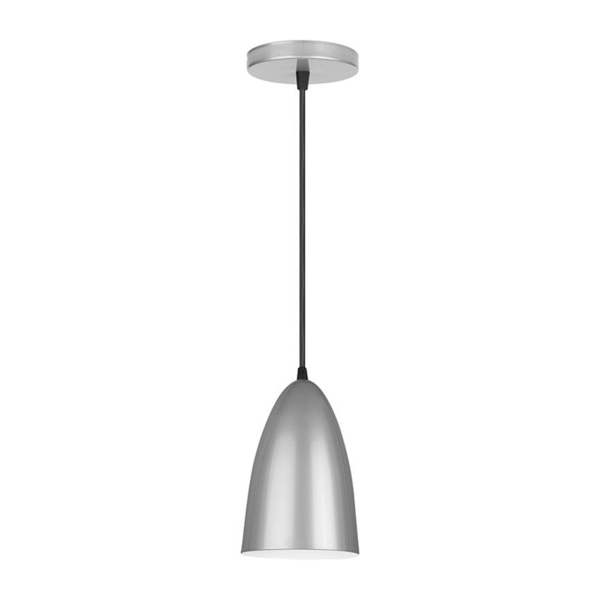 Lustre Luminaria Pendente Detroit Prata Aluminio Kin Light Leroy Merlin
