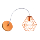 Lustre Luminária Pendente Diamante Retro Cobre Fl