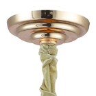 Lustre Luminária Pendente Hera Gold E Transparente Para 10 Lâ