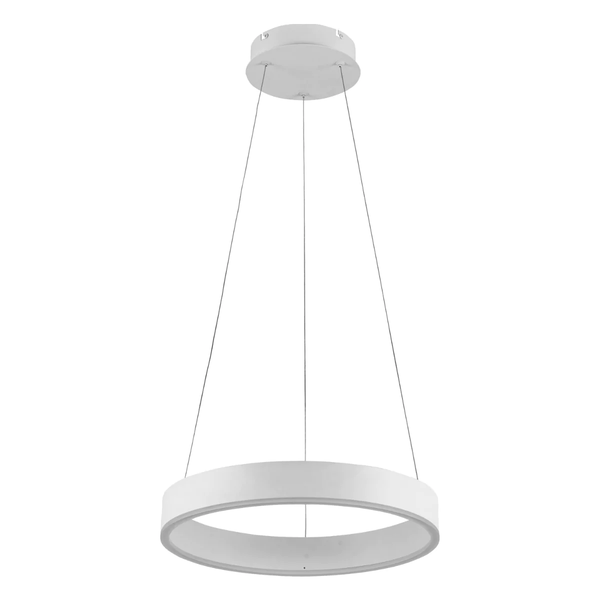 Lustre Luminária Pendente Led 20w 3000k Redondo Moderno 40cm