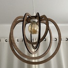 Lustre Luminária Pendente Madeira Sala Quarto Cozinha Balcão