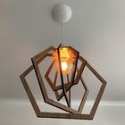 Lustre Luminária Pendente Madeira Sala Quarto Cozinha Balcão