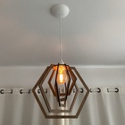 Lustre Luminária Pendente Madeira Sala Quarto Cozinha Balcão