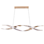 Lustre Luminaria Pendente Molecular Dna 76w Led Luxo Espiral