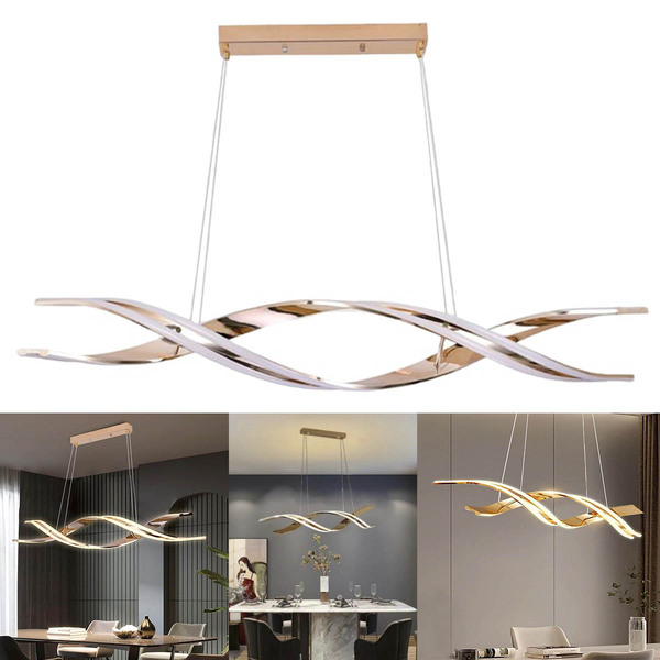 Lustre Luminaria Pendente Molecular Dna 76w Led Luxo Espiral