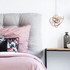 Lustre Luminária Pendente Ninho Ouro Rose Com Led Integrado 1