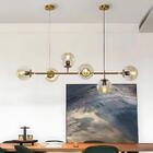 Lustre Luminária Pendente Orion E27 Dourado Moderno Bivolt Sa