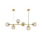 Lustre Luminária Pendente Orion E27 Dourado Moderno Bivolt Sa