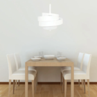 Lustre Luminária Pendente Spiros Branco Para 1 Lâmpada E27 Bi