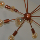 Lustre Luminária Pendente Sputinik Com 12 Braços Hastes - Ide