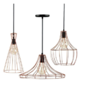 Lustre Luminária Pendente Trio Pendente Tom Dixon Aramado - C