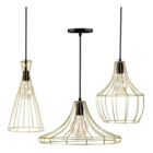 Lustre Luminária Pendente Trio Pendente Tom Dixon Aramado - D