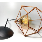 Lustre Luminária Pendente Utron Aramado Class 20cm Cobre