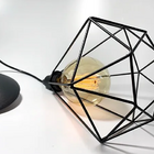 Lustre Luminária Pendente Utron Aramado Class 20cm Preto