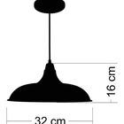 Lustre Luminária Pendente Utron Prato Amarelo Bedd Estilo Ret