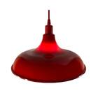 Lustre Luminária Pendente Utron Prato Bedd Estilo Retrô 32cm