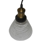 Lustre Luminaria Pendente Vidro Iluminaçao Decoraçao Retro Lu