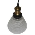Lustre Luminaria Pendente Vidro Iluminaçao Decoraçao Retro Lu