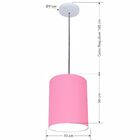 Lustre Luminária Pendente Vivare Free Lux Pe-4102br Cúpula Em