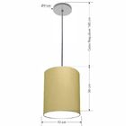 Lustre Luminária Pendente Vivare Free Lux Pe-4102cz Cúpula Em
