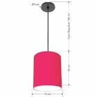 Lustre Luminária Pendente Vivare Free Lux Pe-4102pr Cúpula Em