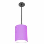 Lustre Luminária Pendente Vivare Free Lux Pe-4102pr Cúpula Em