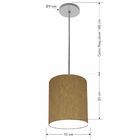 Lustre Luminária Pendente Vivare Free Lux Pe-4103cz Cúpula Em