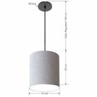 Lustre Luminária Pendente Vivare Free Lux Pe-4103pr Cúpula Em