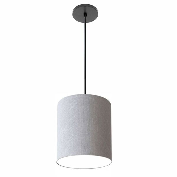 Lustre Luminária Pendente Vivare Free Lux Pe-4103pr Cúpula Em