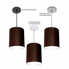 Lustre Luminária Pendente Vivare Free Lux Pe-4103pr Cúpula Em