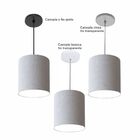 Lustre Luminária Pendente Vivare Free Lux Pe-4104pr Cúpula Em