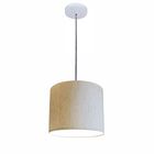 Lustre Luminária Pendente Vivare Free Lux Pe-4105br Cúpula Em