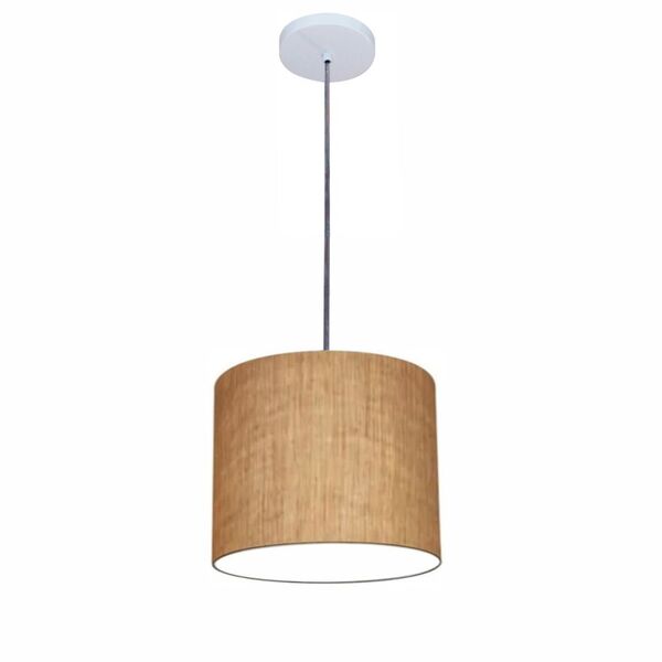 Lustre Luminária Pendente Vivare Free Lux Pe-4105br Cúpula Em