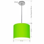 Lustre Luminária Pendente Vivare Free Lux Pe-4105cz Cúpula Em