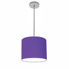 Lustre Luminária Pendente Vivare Free Lux Pe-4105cz Cúpula Em