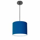 Lustre Luminária Pendente Vivare Free Lux Pe-4105pr Cúpula Em